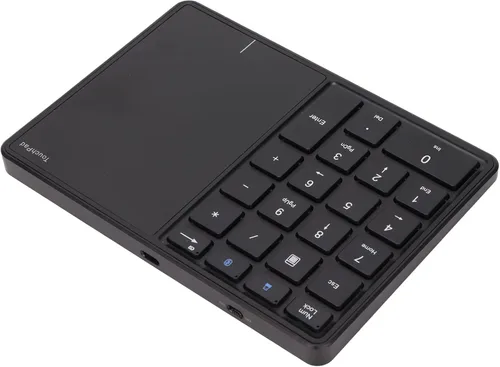 Vista 4 de LICAEVEY Bloc numérico, teclado numérico inalámbrico 2 en 1, 22 teclas, diseño de panel táctil, teclado de contabilidad inanciera para laptop, PC