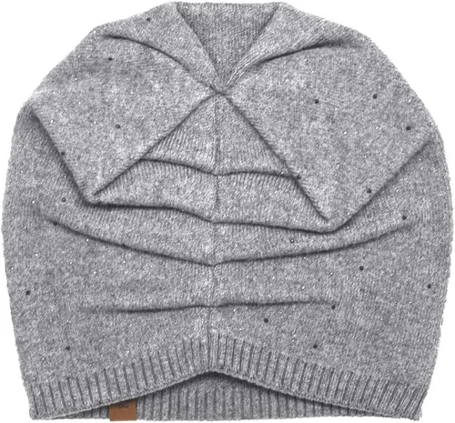 Vista 4 de Gorro de invierno para mujer, gorro de punto, cálido, suave, holgado, de cachemira, para mujer y madre
