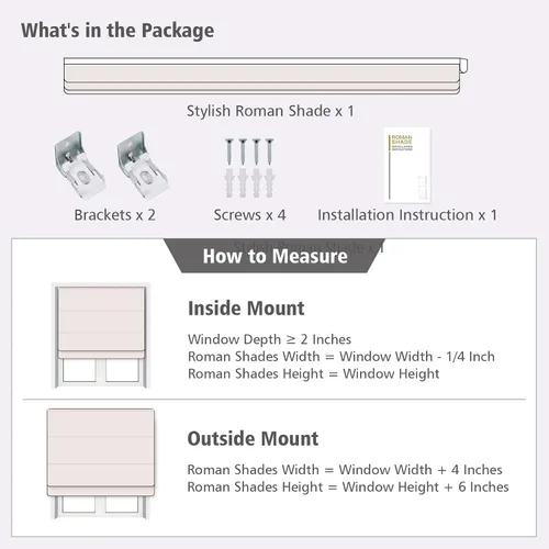 Vista 7 de Persianas romanas personalizadas beige, tela lavable, opacas, inalámbricas, para ventanas, puertas, ventanas de cocina, fáciles de instalar