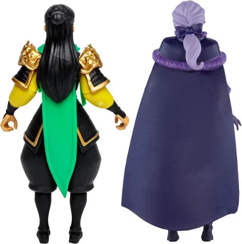 Vista 11 de McFarlane Toys - Disney Mirrorverse Mulan 5 pulgadas Belle (fracturado) 5 pulgadas y Ariel 7 pulgadas figura de acción paquete de 3, etiqueta