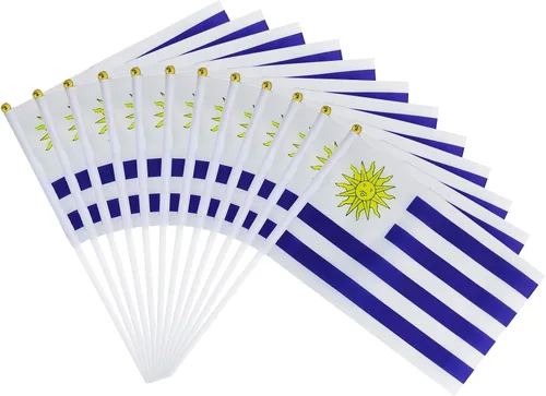 Vista 27 de Bandera de Australia Pequeña Bandera Australiana Paquete de 12 Mini Banderas de Mano Australianas en Palos para Desfiles de Fiesta, Eventos