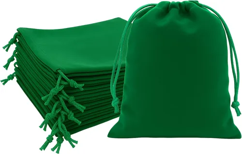 Vista 17 de Mandala Crafts Bolsas de terciopelo negro con cordón de 14 x 14 pulgadas, 10 bolsas grandes de terciopelo con cordón a granel para regalos de fiesta