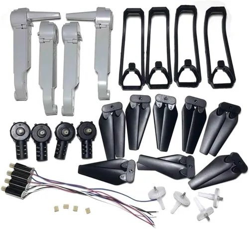 Vista 22 de Fit for K3 E99&K3 Pro Rc Drone FPV Quadrotor Spare Parts for E99&K3 Pro Engines Motor Base Propellers Blades Frame Gears Arm Kit(100pcs Gear)
