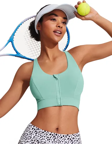 Vista 7 de COOrun Brasier deportivo largo para mujer, con soporte medio, correas ajustables, cruzadas, para gimnasio, entrenamiento de fitness