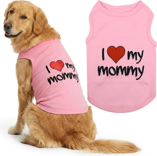 Vista 44 de Parisian Pet - Camiseta para perros y gatos, con texto en inglés Daddy's Girl, 2XS