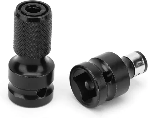 Vista 5 de Llave de impacto de 1/2 a 1/4, llave de impacto de enchufe para conversiones de trinquete, juego de llaves de taladro y destornilladores