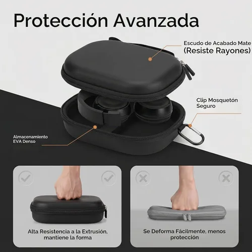 Vista 7 de Mchoi Funda de viaje rígida de repuesto para auriculares Bluetooth inalámbricos JBL Tune 500BT / 510BT / 520BT