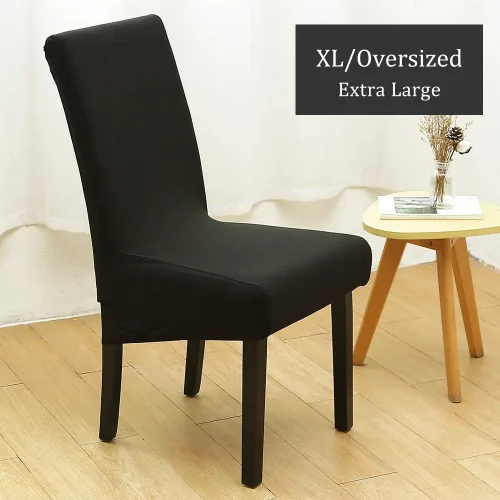 Vista 8 de Fundas elásticas para sillas de comedor, XL/extragrandes, extraíbles y lavables, suaves, de Spandex extra grande para sillas de comedor para cocina