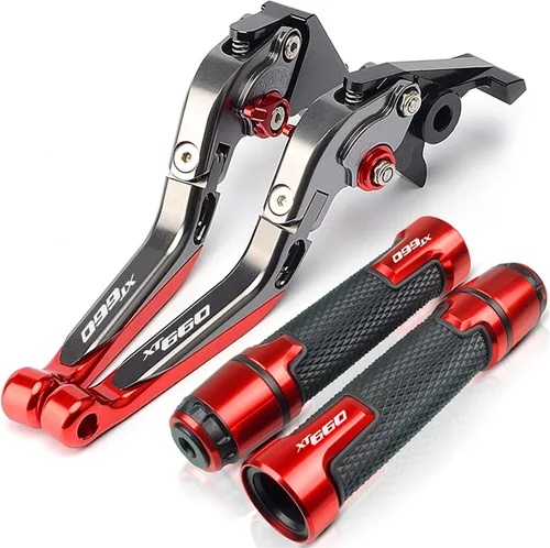 Vista 8 de Para Yamaha XT660 XT 660 XT660X XT660/X/R/Z 2004-2017 2016 2015 2014 2013 2012 Empuñaduras de motocicleta Embrague Palancas de embrague de freno