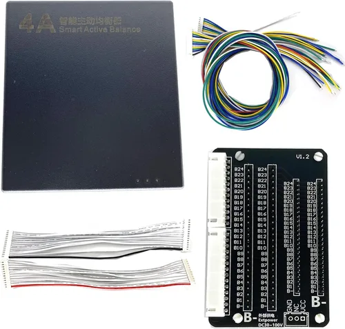Vista 7 de Ecualizador activo 4A 1mv Precision 8S 10S 14S 16S 20S 22S 24S 24V 48V Li-on Lifepo4 LTO batería de litio condensador balanceador con adaptador