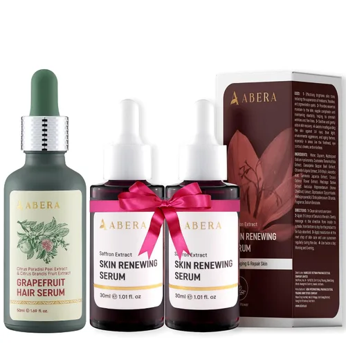 Vista 10 de ABERA Suero de azafrán renovador, tratamiento de melasma de alta potencia para cara y cuerpo, removedor de manchas oscuras para la edad, pecas