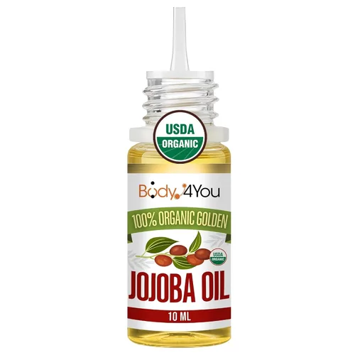 Vista 12 de BodyJ4You Aceite de jojoba orgánico para piercings - USDA 100% puro prensado en frío aceite para estiramiento de orejas - Cuidado de la nariz