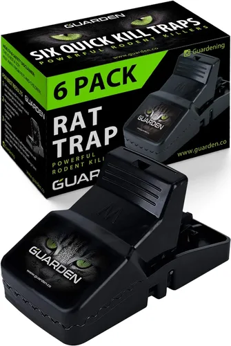 Vista 9 de Trampas para ratas de interior (paquete de 2) atrapa ratas, ratones y ratones de campo rápidamente con estas trampas para ratas fáciles de cebar