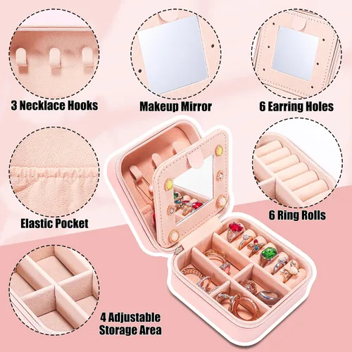 Vista 3 de Joyero personalizado, regalos de graduación para ella, regalos de agradecimiento para mujeres, regalos del día de la madre para mujeres, regalos