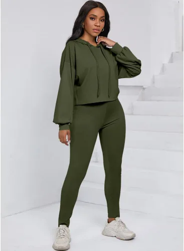 Vista 6 de Nimsruc Trajes de dos piezas para mujer, trajes de jogging, trajes casuales para correr