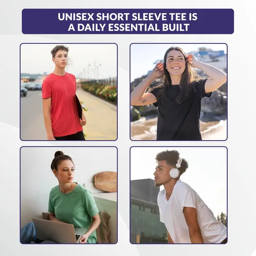 Vista 5 de Unisex Short Sleeve T-Shirts Multipack of 13610, Make Your Own Color Set