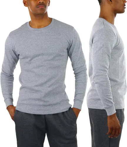 Vista 4 de ToBeInStyle - Camiseta térmica de manga larga, pesada o de peso medio, para hombre