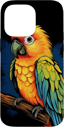Vista 21 de Sun Conure - Funda para iPhone 17, diseño de pájaro tropical
