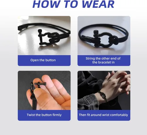 Vista 11 de Pulsera de cuero para hombre (mahua/matikou/yuanquan/8 Infinity)