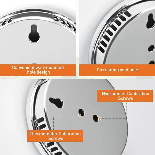 Vista 7 de Termómetro de sauna Fahrenheit e higrómetro 2 en 1 – Medidor preciso de temperatura de humedad interior, accesorios de sauna, medidor