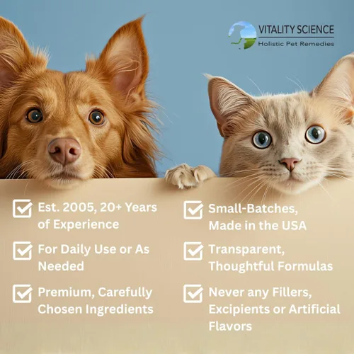 Vista 4 de Vitality Science Súper alimento para gatos Suplemento multivitamínico y mineral de alta potencia Aumenta la energía y la vitalidad 100%