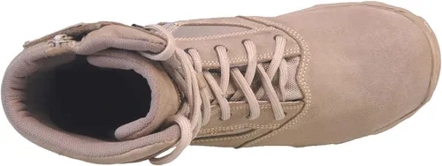Vista 8 de WORKLAND 76201 - Botas tácticas militares para hombre botas de cuero completo del ejército botas de caza para hombre botas de trabajo de punta suave