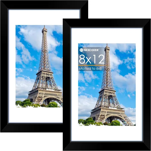 Vista 26 de NEXCOVER Portarretratos de 8.5 x 11 pulgadas, color negro, 10 unidades, marcos de fotos de 8.5 x 11 pulgadas con plexiglás HD inastillable, marcos