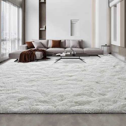 Vista 25 de Deerhoo Alfombra de Área Shag, 4 X 6 Alfombras de Felpa Suaves para Sala de Estar, Alfombra Ultra Suave Esponjosa y Peluda para Dormitorio, Alfombra