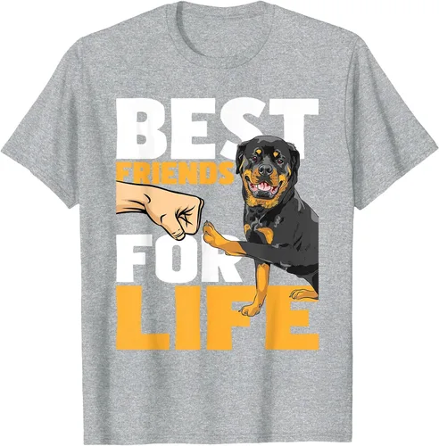 Vista 11 de Best Friends for Life - Rottweiler Animal Dog Lover Breeder T-Shirt