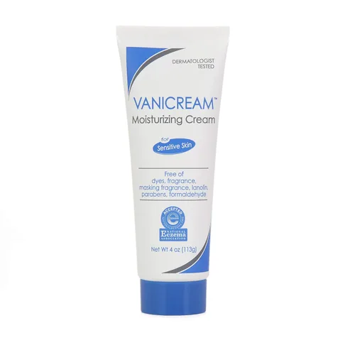 Vista 5 de Vanicream Crema Hidratante para la Piel en Tubo para Piel Sensible, Calma la Piel Roja, Irritada, Agrietada o Con Picazón, Sin Colorantes, Sin