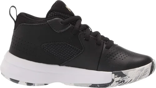 Vista 6 de Under Armour Tenis de baloncesto unisex para niños preescolares Lockdown 5, Negro