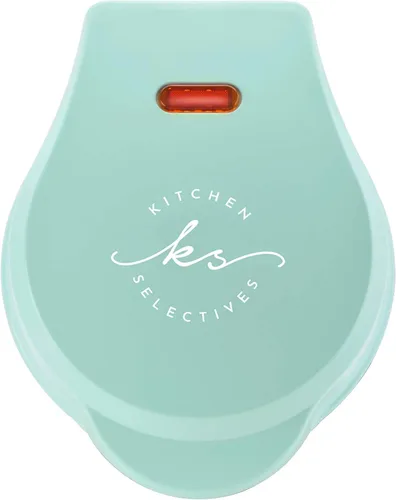 Vista 5 de Kitchen Selectives Mini waflera de Select Brands - Plancha clásica para gofres para gofres tradicionales, salados o de postre, cuenta