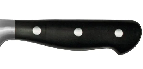 Vista 4 de Dexter-Russell 38466 iCut-FORGE® Cuchillo de chef forjado de 10 pulgadas, hoja de acero inoxidable, mango POM negro, corte profundo para mayor