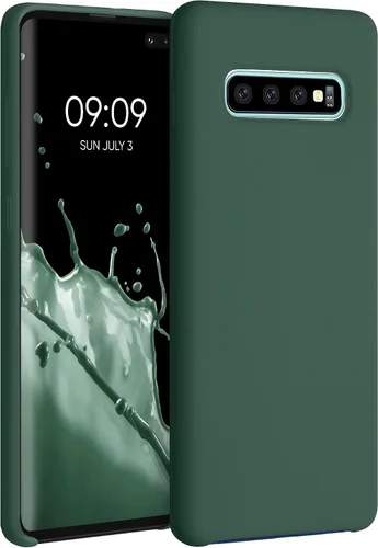Vista 158 de kwmobile Funda compatible con Samsung Galaxy S9 - Funda de silicona TPU con acabado suave - Blue Reef