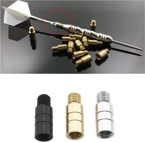 Vista 2 de ECSiNG Pesas de dardos de latón de 2BA, 12 unidades, pesas de barril de dardos de latón de precisión, accesorios para sala de juegos, dormitorio