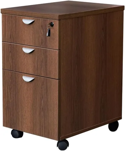 Vista 6 de NBF Esquire - Armario de pedestal de archivos de oficina de 16 pulgadas de ancho, archivador de 3 cajones con cerradura, archivadores de oficina