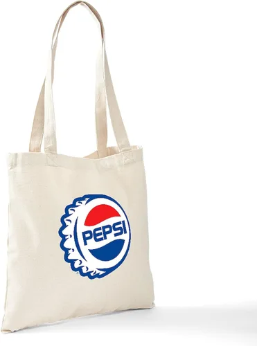 Vista 6 de CafePress Pepsi Tote Bag Bolsa de lona natural, bolsa de compras de tela, Caqui
