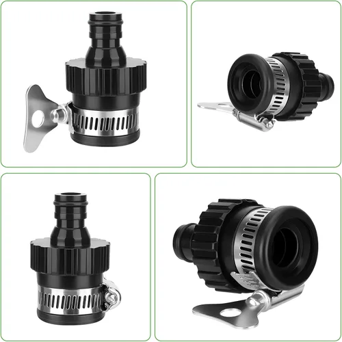 Vista 4 de Conector de grifo para uso de lavadora a presión portátil inalámbrica, grifo que proporciona agua para limpieza de piso, pared y valla de coche