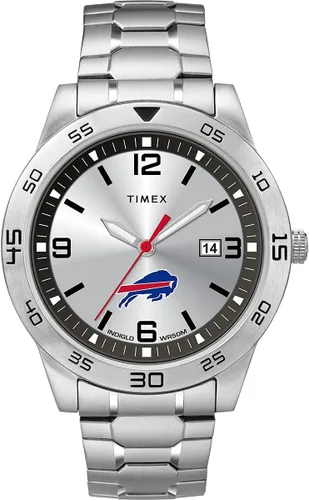 Vista 9 de Timex Tribute Reloj de cuarzo para hombre Citation de 42 mm con correa de acero inoxidable Baltimore Ravens