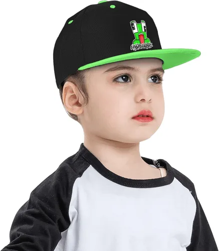 Vista 7 de Gorra de béisbol para niños y niñas, gorra de hip hop, ajustable, novedad para niños, Youtube -01