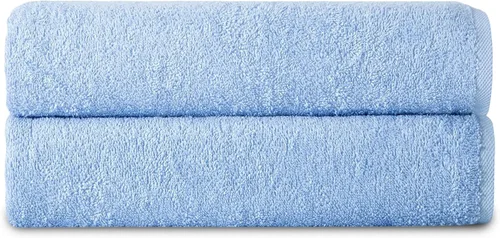 Vista 10 de Towels Beyond - Juego de 2 toallas de baño ultrasuaves de alta calidad, fabricadas con 100% algodón suave, altamente absorbentes y cómodas, ideal