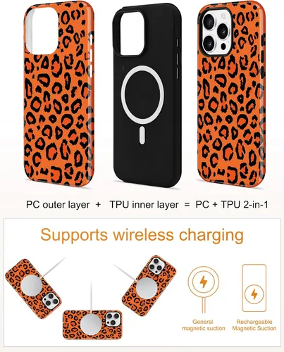 Vista 40 de Jusy Funda compatible con MagSafe con estampado de caparazón de tortuga marrón para iPhone 7/8/SE, cubierta protectora de TPU suave magnética