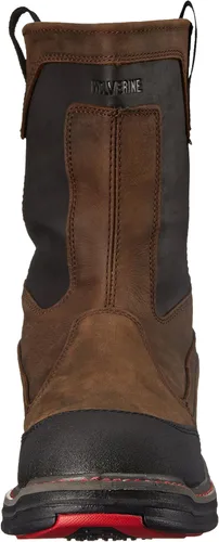Vista 2 de Wolverine Overman Nano Toe - Botas de trabajo impermeables para hombre de 10 pulgadas