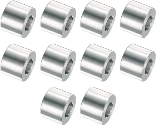 Vista 31 de uxcell 10 piezas de espaciador de aluminio con 1/2" de diámetro interno x 1" de diámetro exterior x 1" de longitud, con acabado liso, espaciador