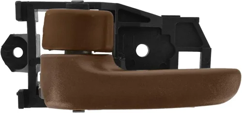 Vista 146 de TRQ Manija de puerta interior delantera izquierda cromada y negra para el lado del conductor compatible con Ford F-150 2012-2014