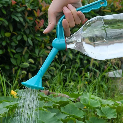 Vista 7 de Regadera de tapa de botella, botella de rociador de agua de doble propósito, regadera de plástico para regadera, cabezal de rociador para plantas