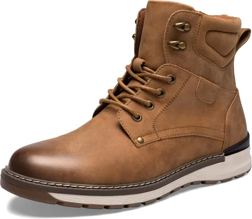 Vista 9 de Vostey Botas de hombre Casual Chukka Cremallera Lateral Moda Bmy8050a-negro