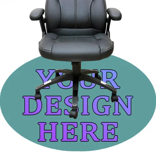 Vista 109 de Tapete redondo personalizado para silla de escritorio de oficina, diseño de tu propio logotipo de foto, texto, alfombrillas circulares
