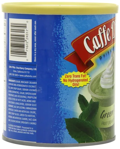Vista 6 de Caffe D'Vita Batido de crema de frutas de té verde, latas de 19 onzas (paquete de 6)
