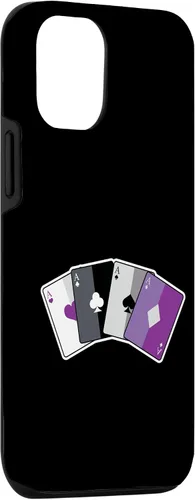Vista 3 de Funda para iPhone 14 Asexual Ace Pride Flag